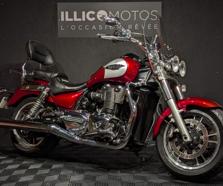 Triumph Thunderbird Commander 1700 d’occasion vendue par IllicoMotos à Trelins (42) – moto cruiser puissante, révisée et prête à rouler